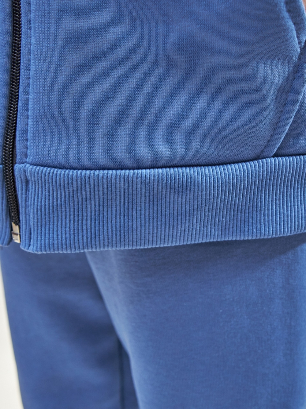 328-ДЖ. Костюм детский  на молнии, джинса хлопок 65%, 35% ПЭ, 3-х нитка без начеса 80,86,92