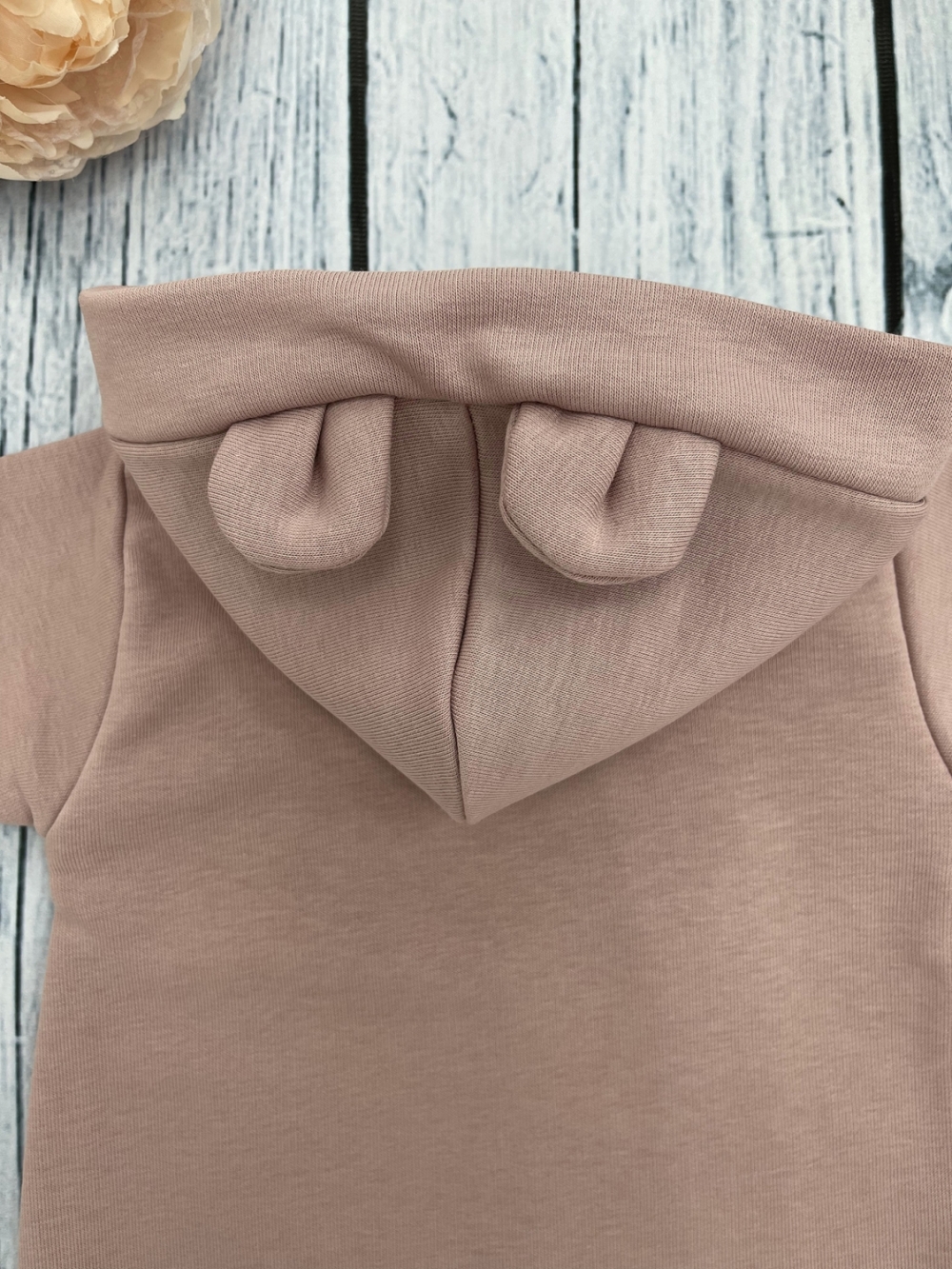 315-ПУ. Комбинезон с капюшоном, хлопок 65%, 35% ПЭ, 3-х нитка без начеса + интерлок 62,68,74,80