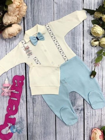 Купить оптом 127. Комбинезон с шапкой,100% хлопок интерлок в Ставрополе