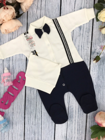 Купить оптом 207. Комбинезон ясельный с шапкой,100% хлопок интерлок в Ставрополе