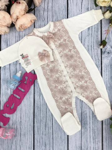 Купить оптом 216-П. Комбинезон с шапкой,100% хлопок интерлок в Ставрополе