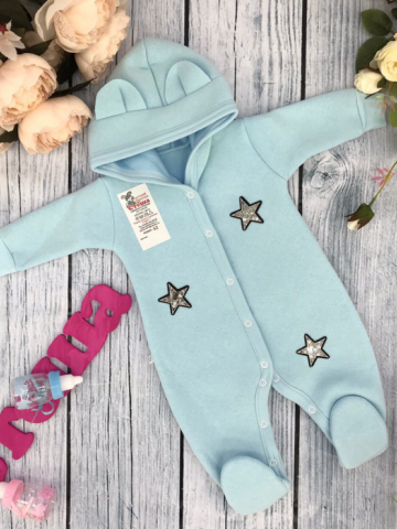 Купить оптом 218. Комбинезон ясельный, хлопок 65%, 35% ПЭ, футер с начёсом 62.68,74 в Ставрополе