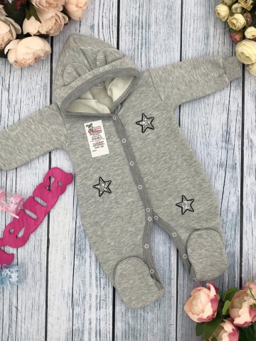 Купить оптом 219-С. Комбинезон ясельный, хлопок 65%, 35% ПЭ, футер с начёсом 62.68,74 в Ставрополе