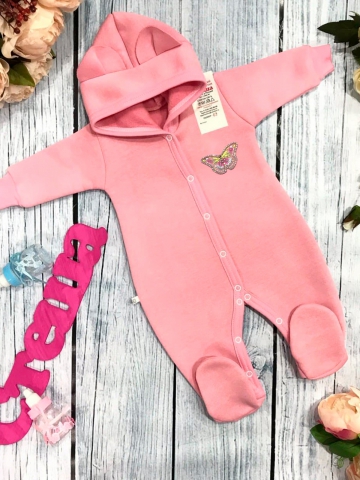 Купить оптом 145. Комбинезон ясельный, хлопок 65%, 35% ПЭ, футер 3-х нитка с начёсом 62.68,74 в Ставрополе